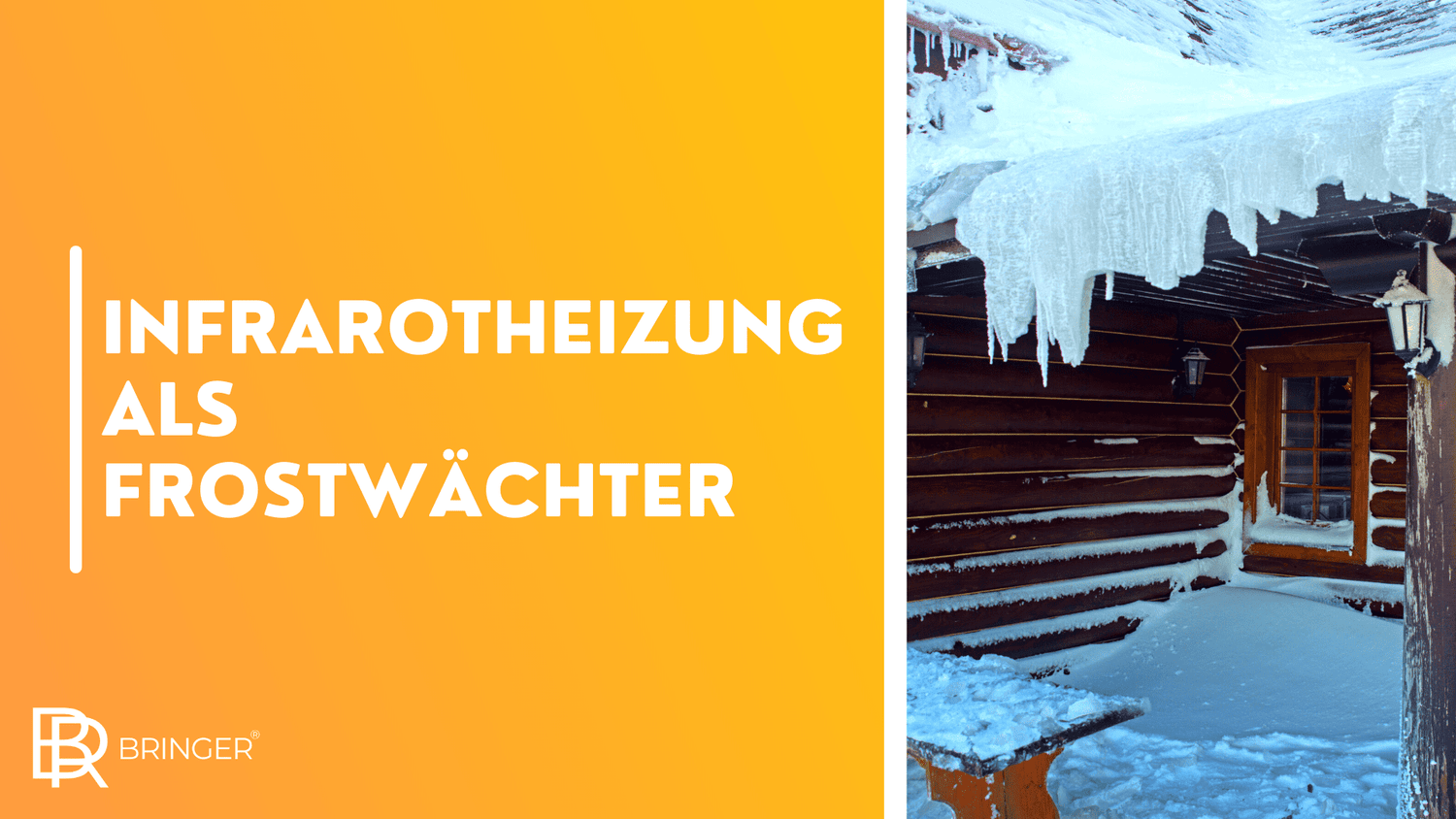 Infrarotheizung als Frostwächter - Bringer-Germany