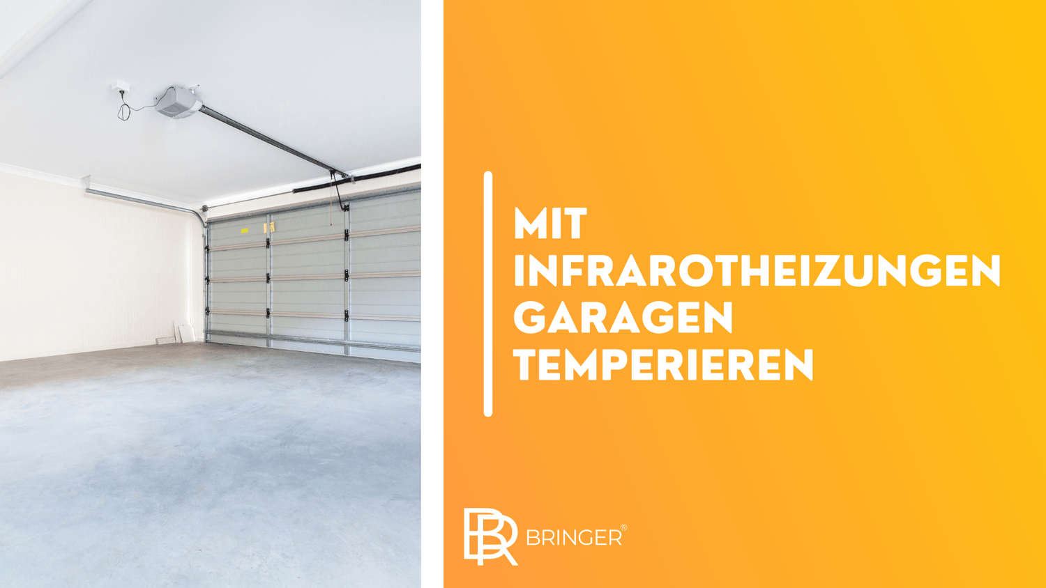 Mit Infrarotheizungen Garagen temperieren - Bringer-Germany