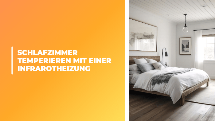Schlafzimmer temperieren mit einer Infrarotheizung - Bringer-Germany