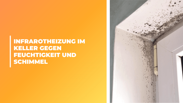 Infrarotheizung im Keller gegen Feuchtigkeit und Schimmel - Bringer-Germany