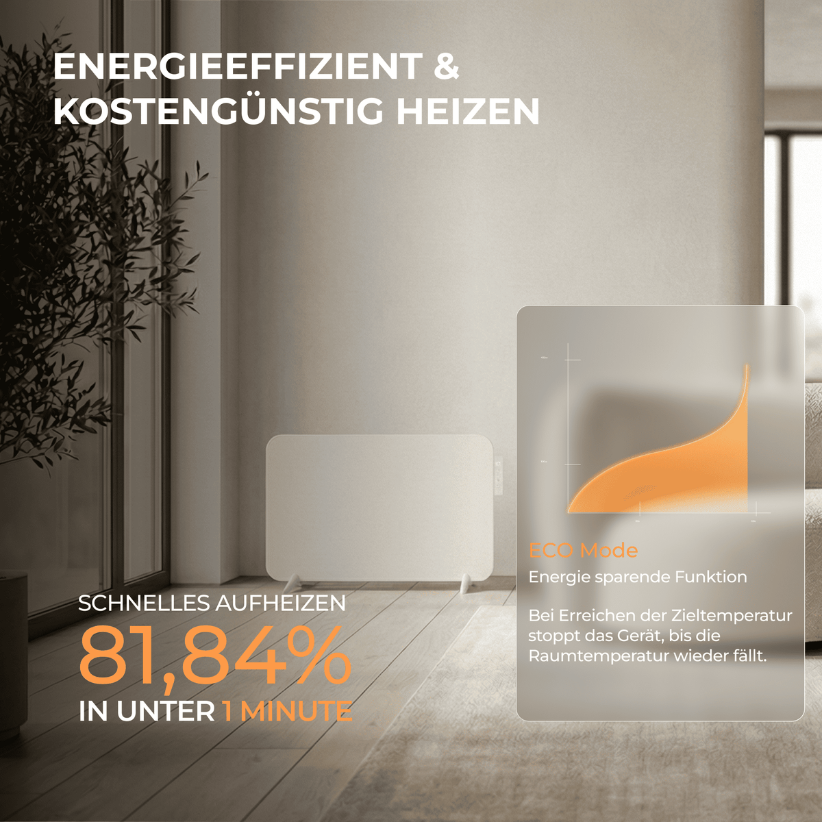 Metall Infrarotheizung mit Smart Thermostat - Bringer-Germany-Infrarotheizung