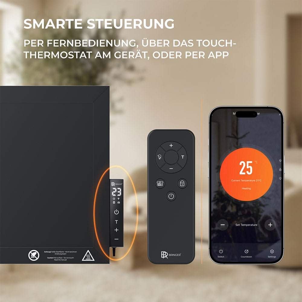 Hochleistungs Infrarotheizung 1200 Watt - Bringer - Germany -