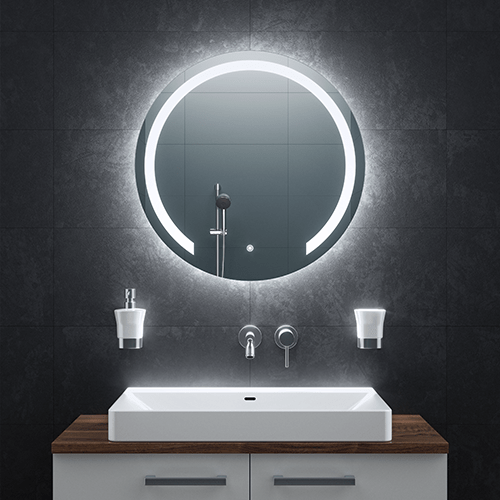 Bringer® Badspiegel mit Beleuchtung Rund - BRRS202 - Bringer - Germany - Badspiegel