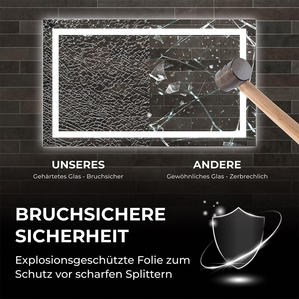 Bringer Badspiegel mit Beleuchtung - BRS102 - Bringer - Germany - Badspiegel