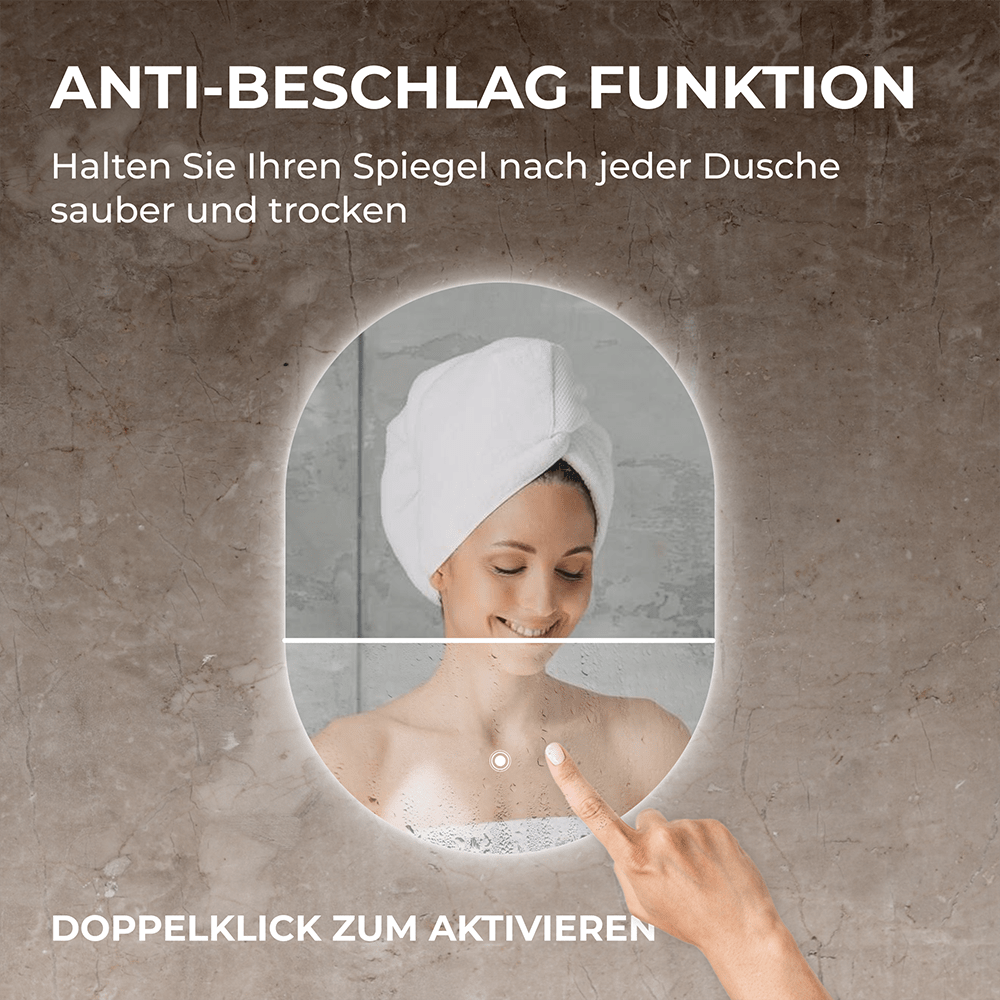 Bringer® Badspiegel mit Beleuchtung BRS302 - Bringer - Germany - Badspiegel