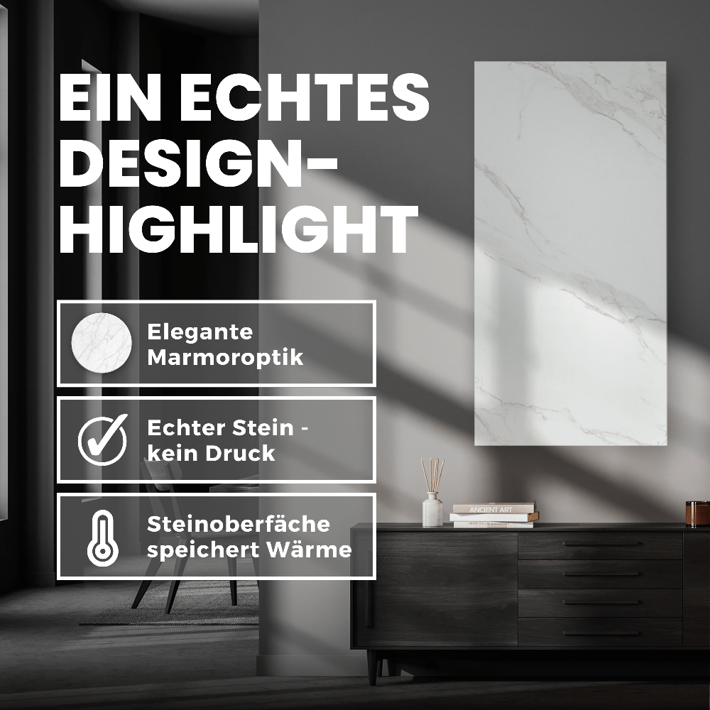 Bringer® Keramik Infrarotheizung in Marmor Optik - Bringer - Germany - Infrarotheizung