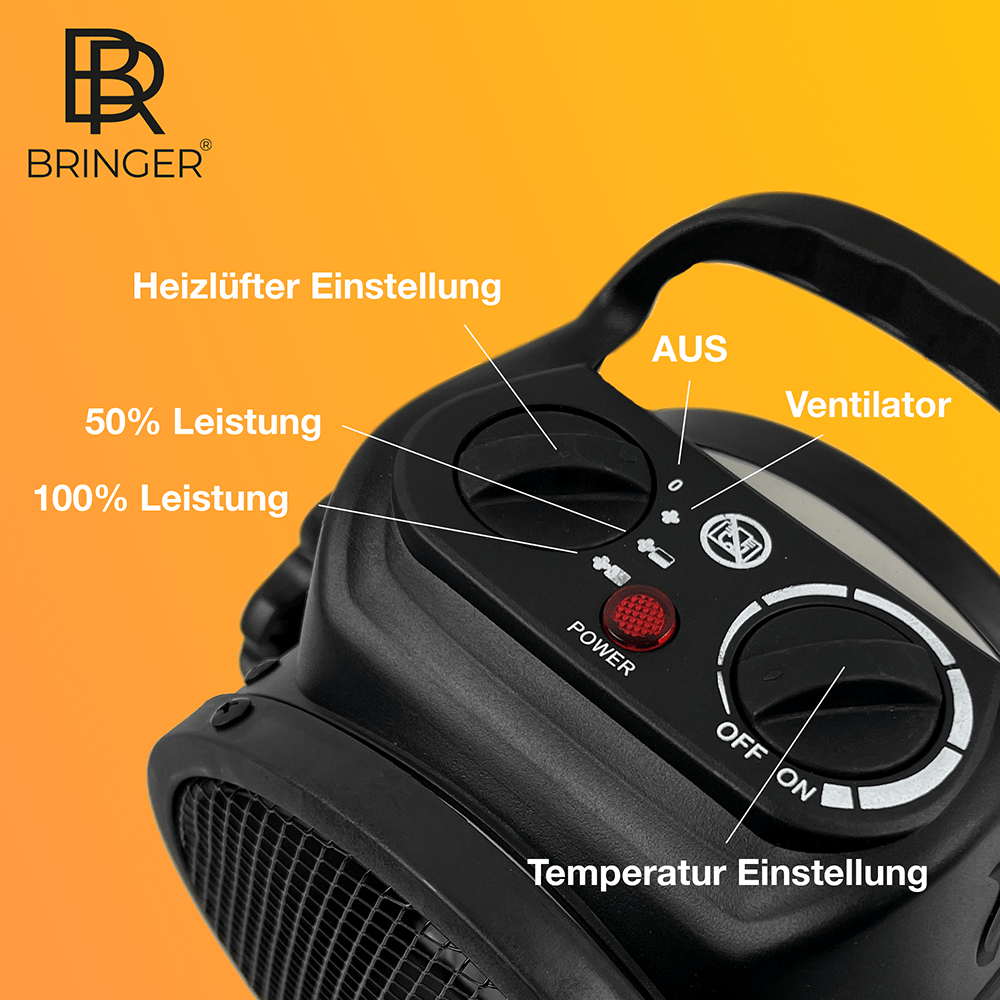 Bringer® Keramik - Heizlüfter mit Thermostat - Bringer - Germany - Heizlüfter