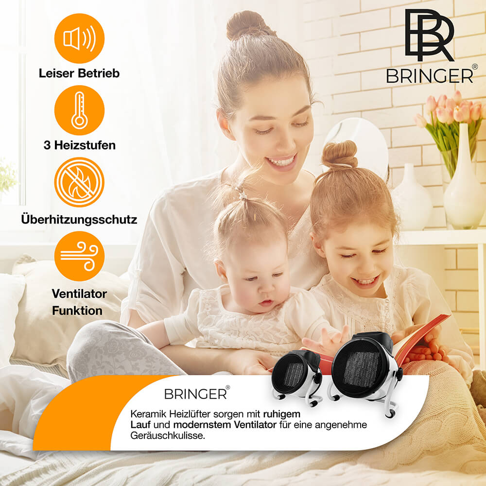 Bringer® Keramik - Heizlüfter mit Thermostat - Bringer - Germany - Heizlüfter