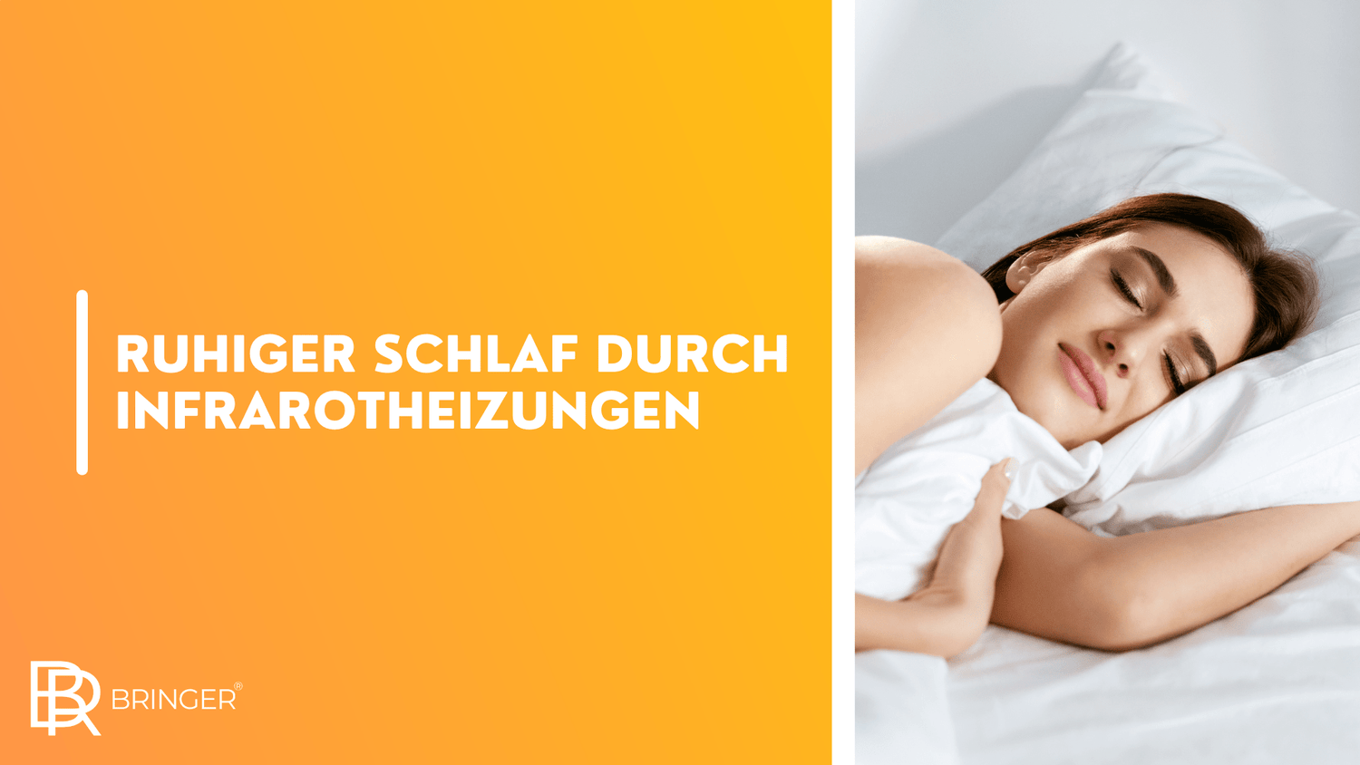Ruhiger Schlaf durch Infrarotheizungen - Bringer-Germany