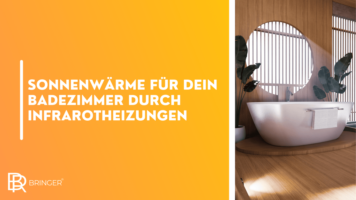 Sonnenwärme für Ihr Badezimmer durch Infrarotheizungen