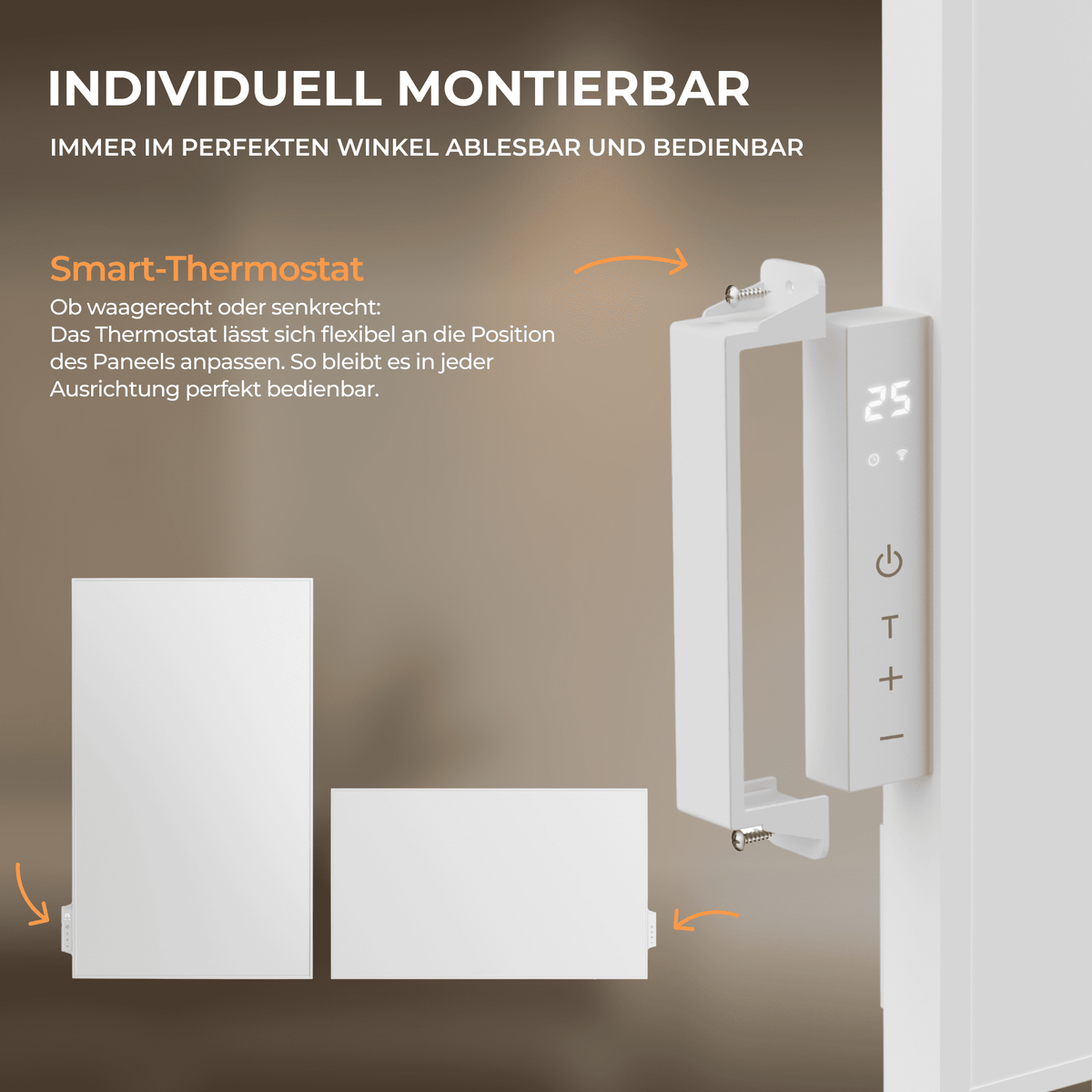 Infrarotheizung 1200 Watt mit Thermostat - Bringer-Germany-Infrarotheizung