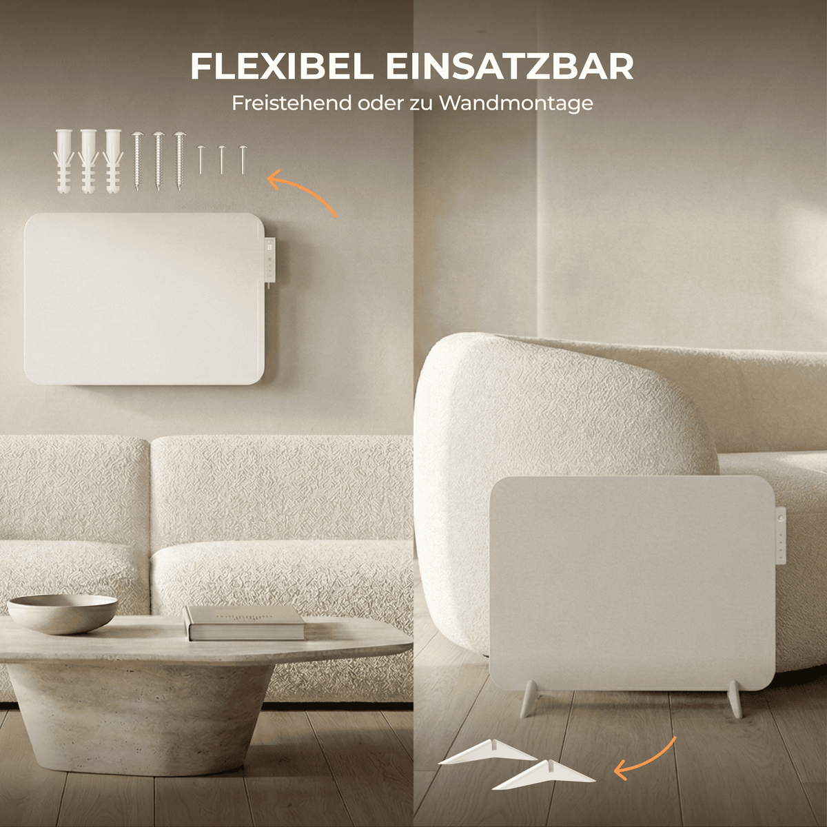 Metall Infrarotheizung mit Smart Thermostat