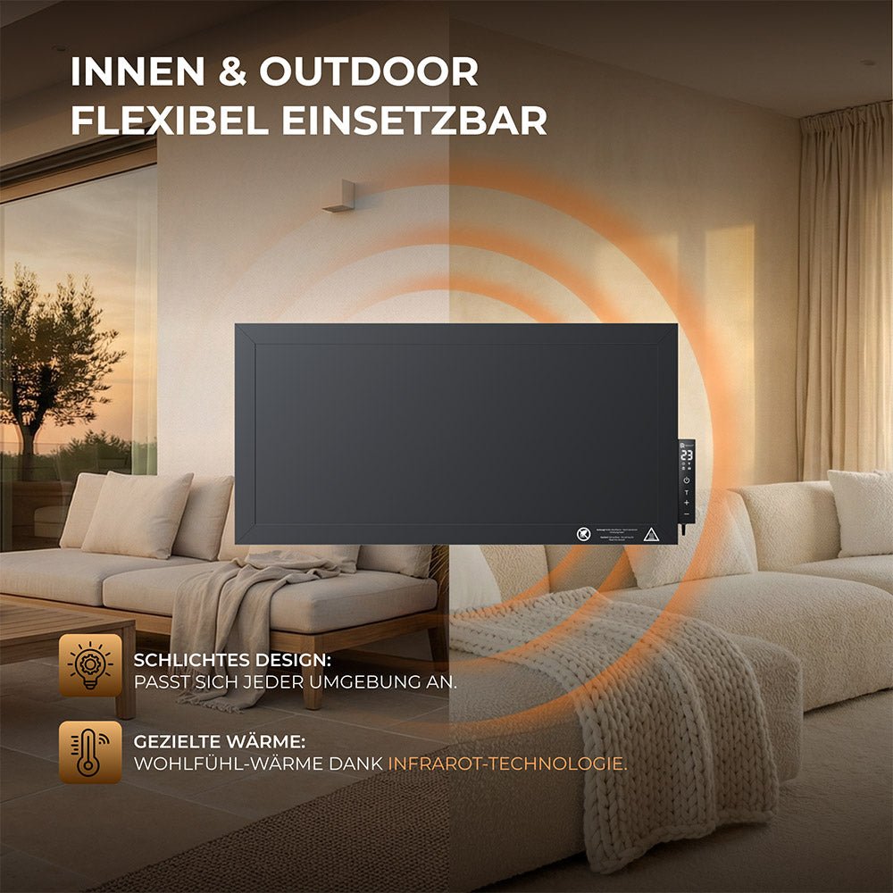 Hochleistungs Infrarotheizung 1200 Watt - Bringer - Germany - 