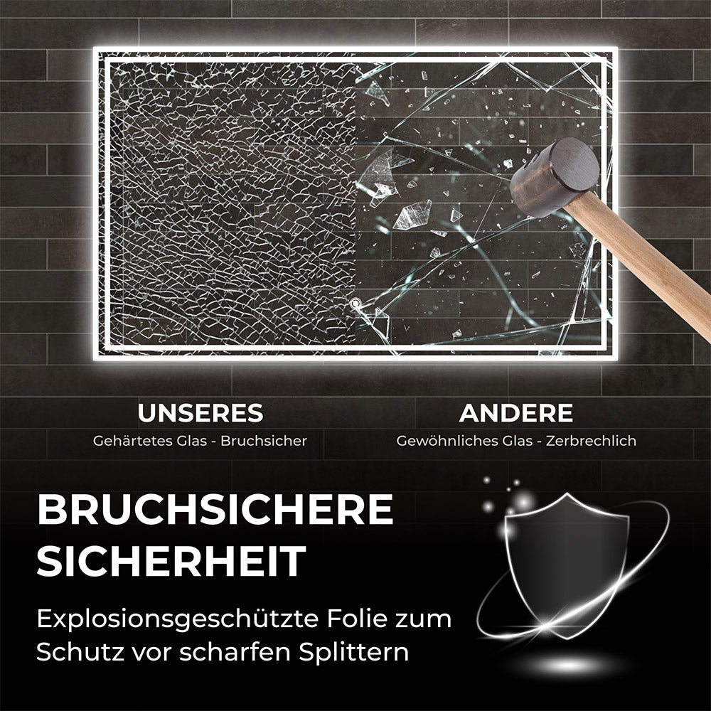 Bringer Badspiegel mit Beleuchtung - BRS107 - Bringer - Germany - Badspiegel