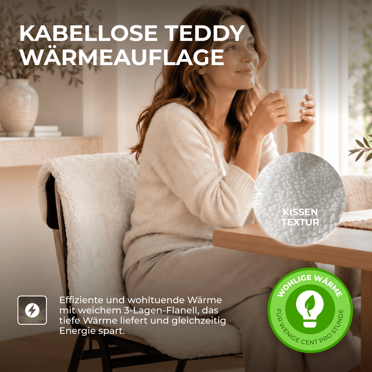 Bringer Kabellose Tedddy Wärmeauflage - Bringer-Germany-Heizkissen