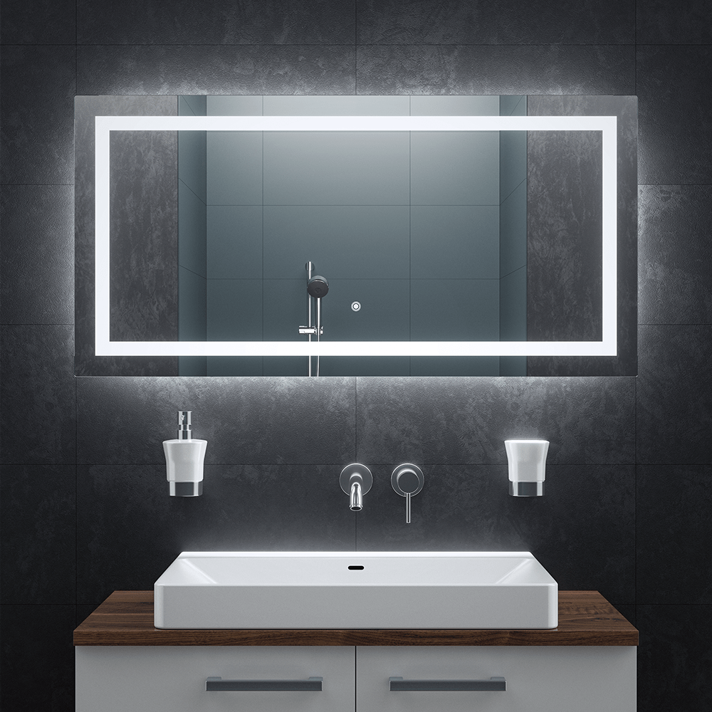 Bringer® Badspiegel mit Beleuchtung - BRS102